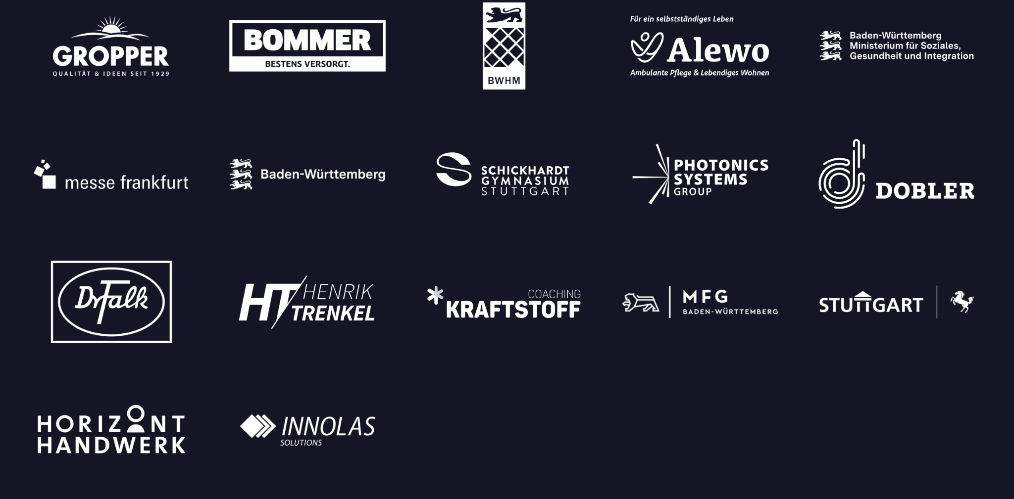 Auswahl von Kundenlogos von neckarfreunde